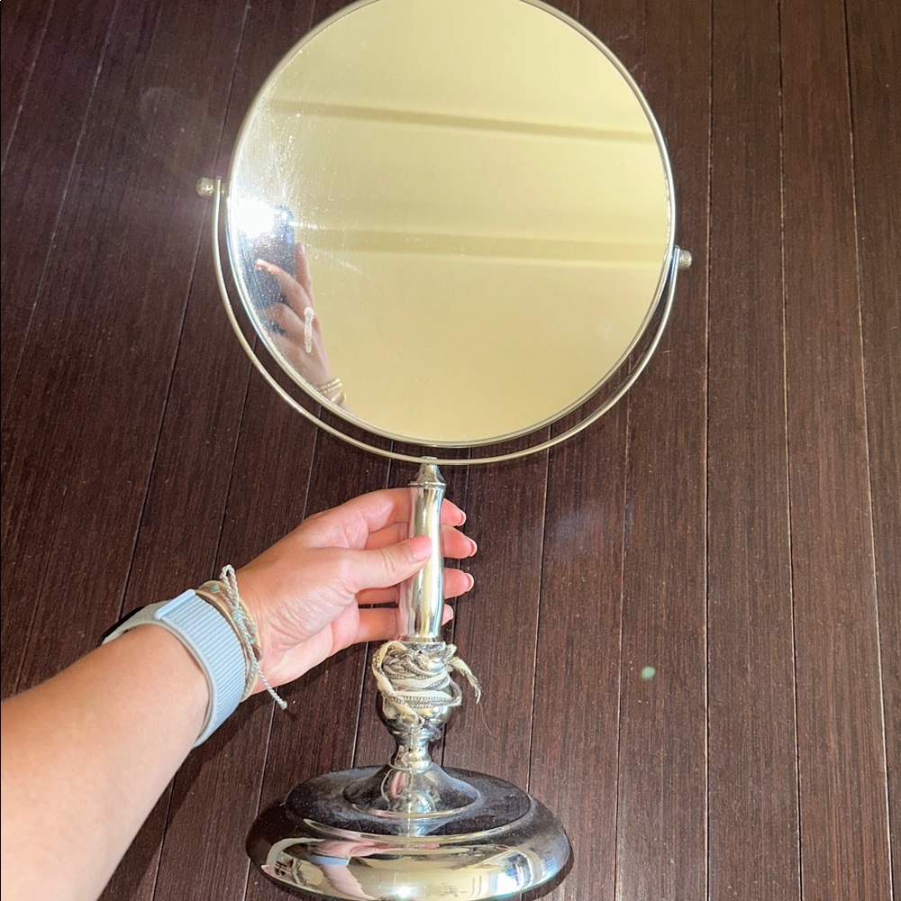 Elegant Silver Vanity Mirror